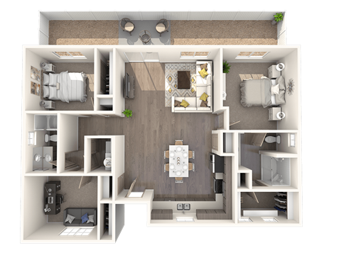 Flagstaff Floor Plan at Parke Place, Prescott Valley, Arizona